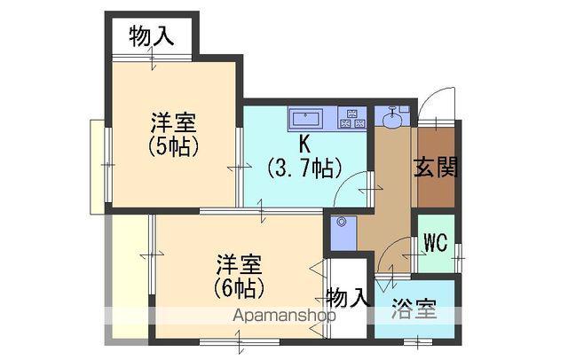 コートS北町(2K/2階)の間取り写真