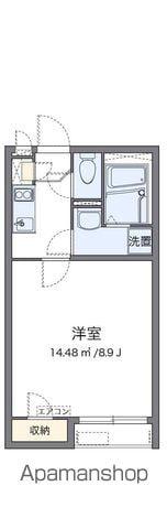 クレイノアペルト泉佐野Ⅰ(1K/2階)の間取り写真