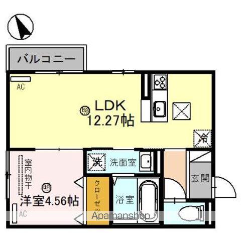 ロイヤルメゾンHYS(1LDK/1階)の間取り写真