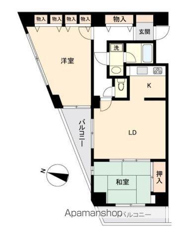 グリーンパーク小松島(2LDK/2階)の間取り写真
