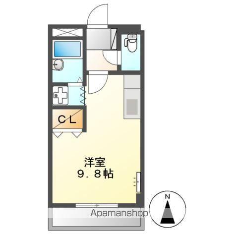 グランドール(ワンルーム/2階)の間取り写真