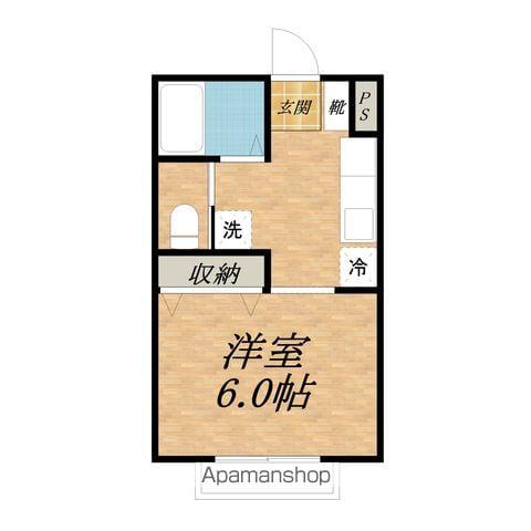 ハイツオリオン(ワンルーム/1階)の間取り写真