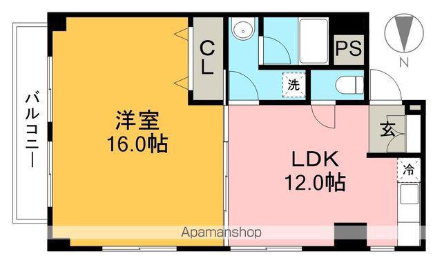 セントビレッジ(1LDK/5階)の間取り写真