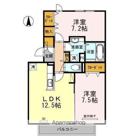 RE・EARTHの杜たね(2LDK/3階)の間取り写真