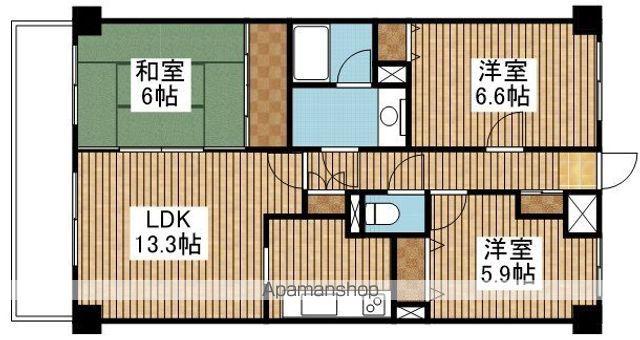 ピュアコートベル(3LDK/7階)の間取り写真