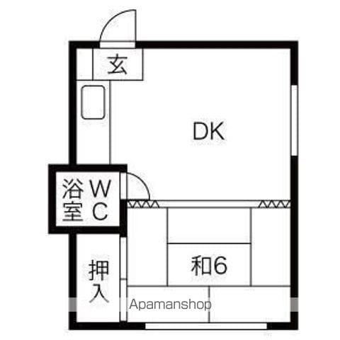 セブンテンハイツ(1DK/2階)の間取り写真