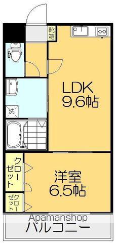 マリベール山城(1LDK/3階)の間取り写真