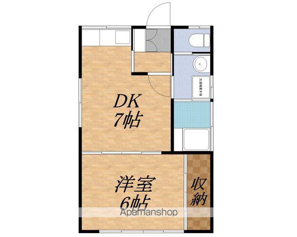 アイワハウス(1DK/1階)の間取り写真