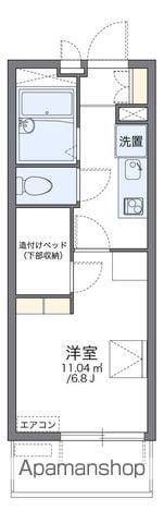 レオパレスシンシア デューク(1K/3階)の間取り写真
