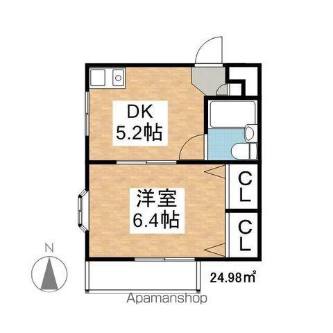 エスポアール御器所(1DK/3階)の間取り写真