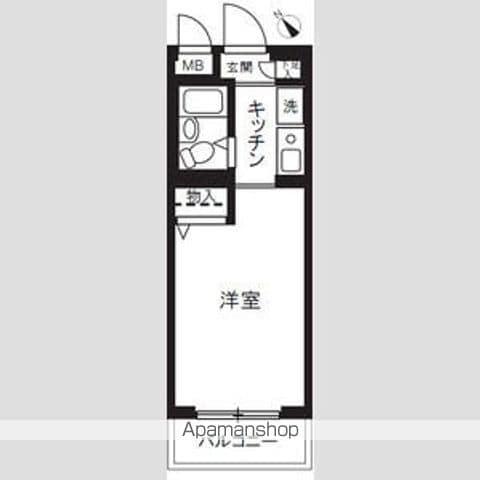 ソアール豊島園(1K/2階)の間取り写真