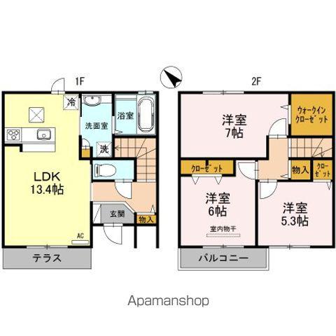 D-ROOM野間(3LDK/1階)の間取り写真