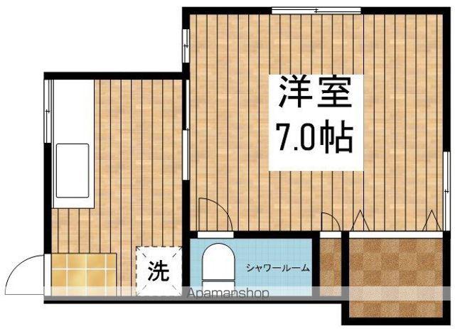 ケンハウスⅠ(1K/2階)の間取り写真