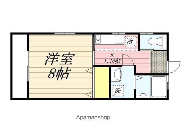 ヴィレッジ大森A棟(1K/1階)の間取り写真