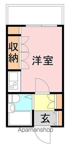 グランハイム新堀東(ワンルーム/1階)の間取り写真