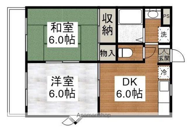 フジハイツ3(2DK/2階)の間取り写真