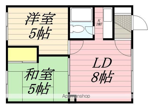 エルシャロム(2LDK/2階)の間取り写真