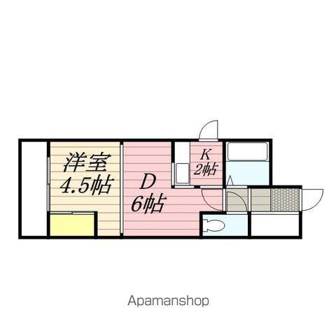 アニバーサリー30TH南郷(1LDK/2階)の間取り写真