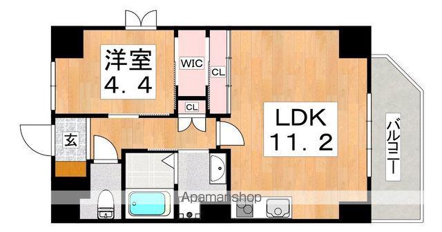 モン メゾン 2(1LDK/7階)の間取り写真