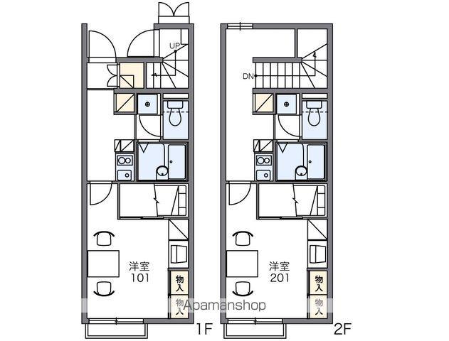 レオパレスマルベリー金磯(1K/2階)の間取り写真