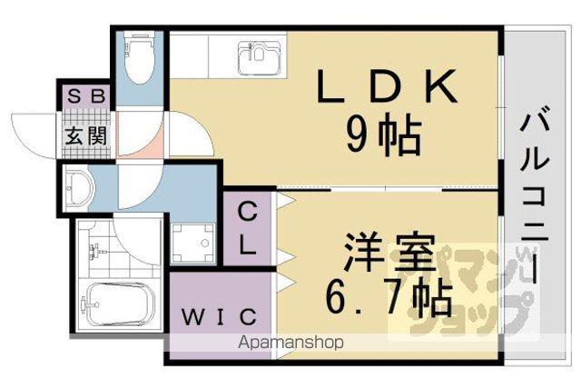 ネオクレスト壱番館(1LDK/1階)の間取り写真