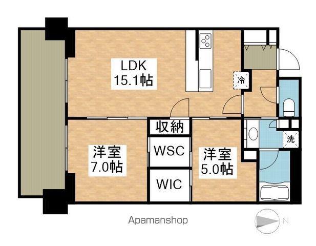シティタワー国分寺ザ・ツイン ウエスト(2LDK/14階)の間取り写真