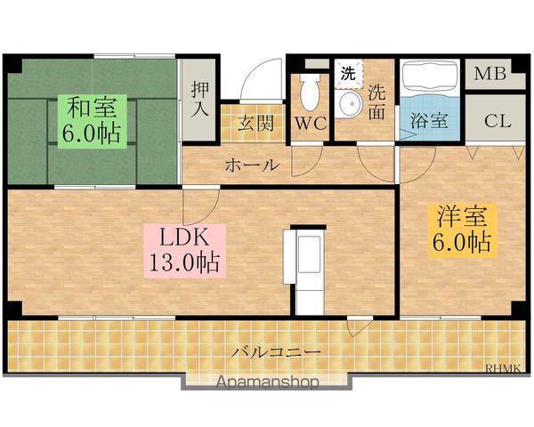 クレールI・K(2LDK/1階)の間取り写真