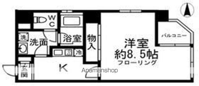 NSビル2(1K/2階)の間取り写真