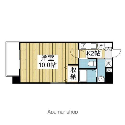 ルラシオン松山高砂(1K/9階)の間取り写真