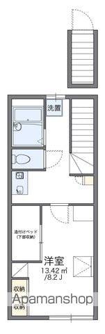 レオパレスグリーンコート 小栗(1K/2階)の間取り写真