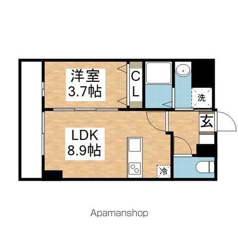 FORBIS原町駅前(1LDK/10階)の間取り写真