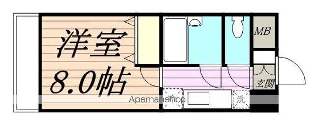 パルグランドマンション(1K/3階)の間取り写真