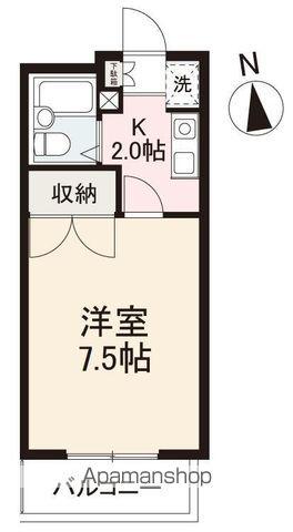 コーポ古沢(1K/1階)の間取り写真