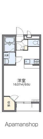 レオパレスあいれすと田村(1K/2階)の間取り写真