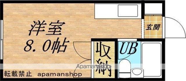 ルインズサウス(ワンルーム/1階)の間取り写真