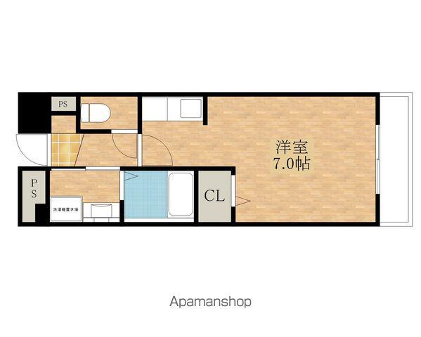 パルクフォルネ(1K/3階)の間取り写真