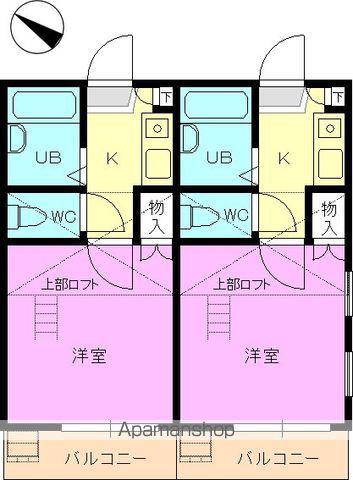 コリーヌ下松(1K/1階)の間取り写真