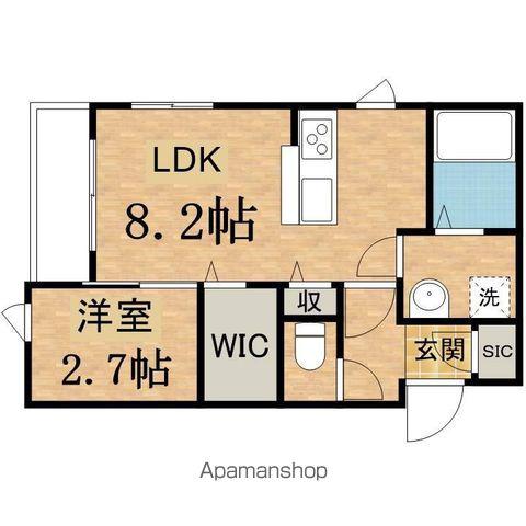 DROOM南大沢(1LDK/2階)の間取り写真