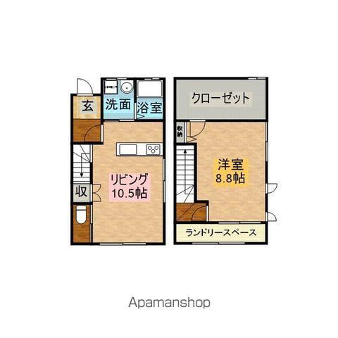 石浦テラスハウス(1LDK)の間取り写真