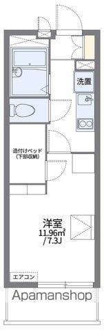 レオパレスKAMON Ⅴ(1K/2階)の間取り写真