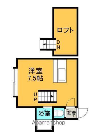 コーポJUN北(1K/3階)の間取り写真
