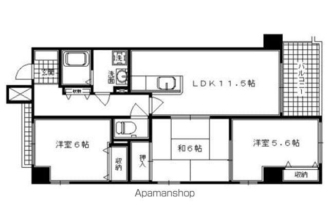 スペシャリー堀川(3LDK/7階)の間取り写真