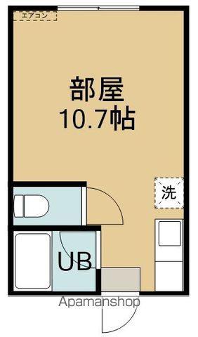 ファインハウス西元(ワンルーム/2階)の間取り写真