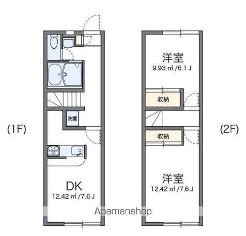 レオパレスサンハイム(2DK/1階)の間取り写真
