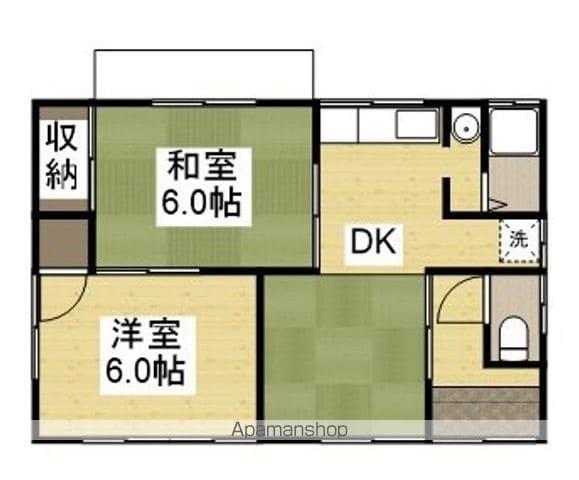 水島臨海鉄道 西富井駅 徒歩12分 1階建 築56年(2DK)の間取り写真