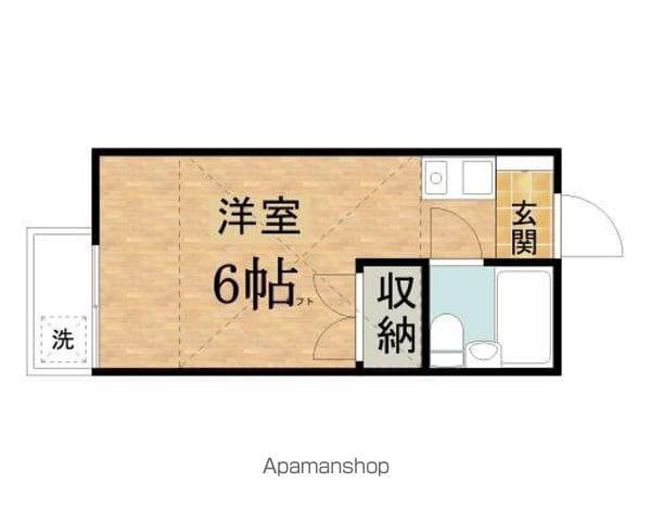ハイム大坂上(ワンルーム/2階)の間取り写真