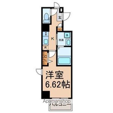 Z・R名駅(1K/9階)の間取り写真