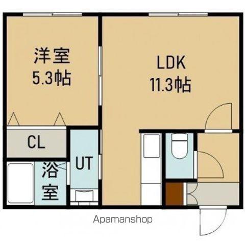 レジデンスH&H(1LDK/1階)の間取り写真