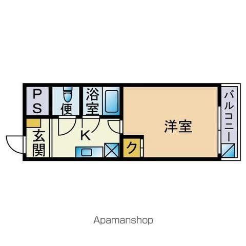 メゾンカルム(1K/3階)の間取り写真