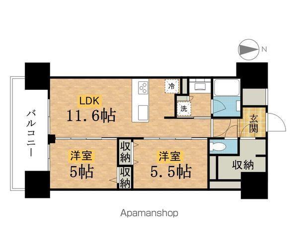 ラグゼナ八王子横山町(1SLDK/7階)の間取り写真